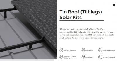 TIN ROOF SOLAR PANEL MOUNTING KIT